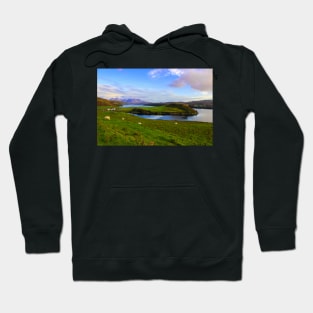 A late afternoon in the magical landscapes of the scottish Isle of Skye Hoodie